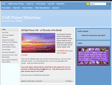 Tablet Screenshot of nadprayerministries.org